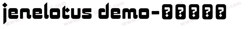jenelotus demo字体转换